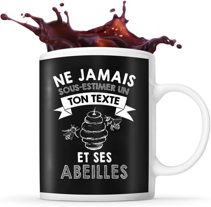 Mug Abeilles Prénom Métier Âge Personnalisable Tasse Drôle Pour