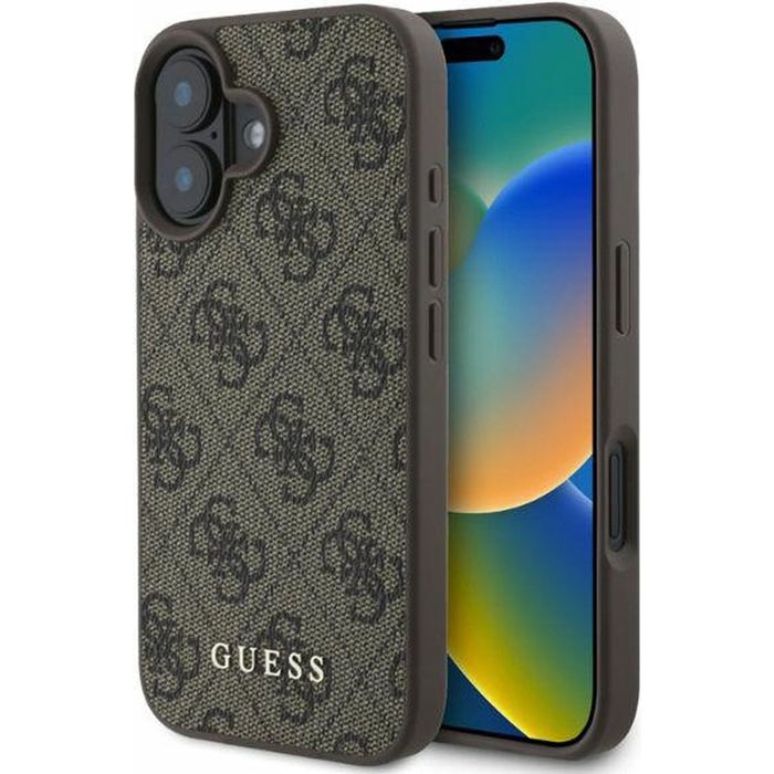 Guess Coque pour iPhone 16 - Hardcase 4G Classic (GUHCP16SG4GFBR) - vue 1