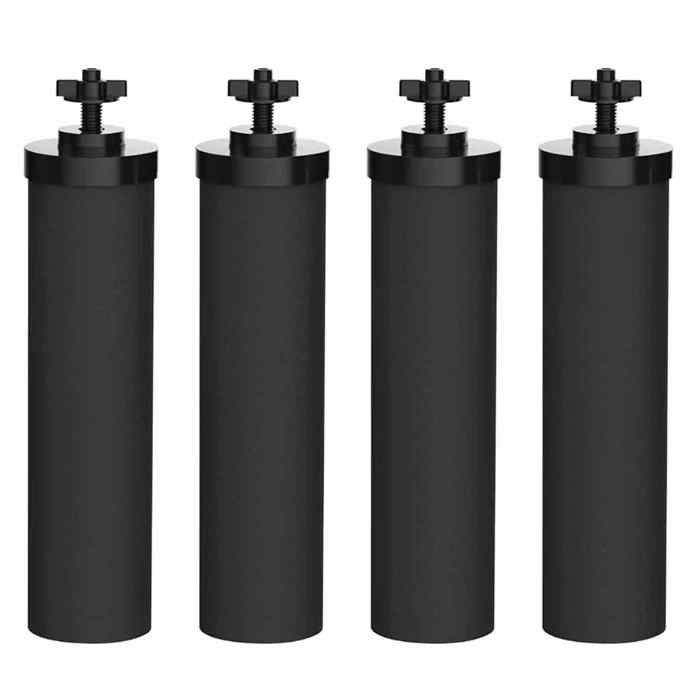 Meilleurs prix pour 4PièCes de Remplacement de Filtre à Eau pour Filtres à Charbon Actif Noir BERKEY BB9-2 pour SystèMe de Filtre à Eau Alimenté par