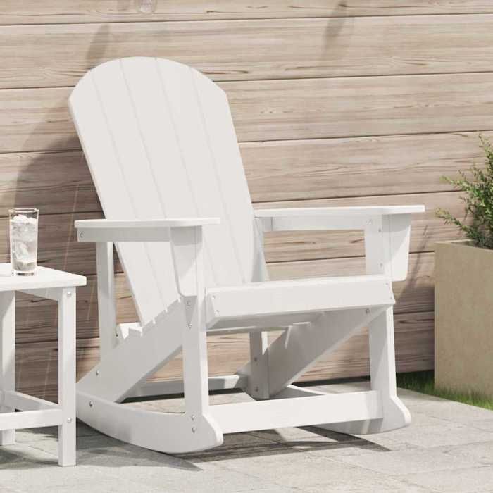 vidaXL fauteuil à bascule Adirondack 73.5x92x90 cm HDPE - vue 6