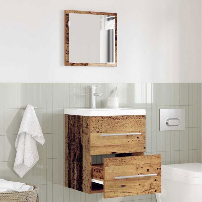 VIDAXL Meuble bas de salle de bain marron 41 x 385 x 48 cm - tiroir bois dingénierie