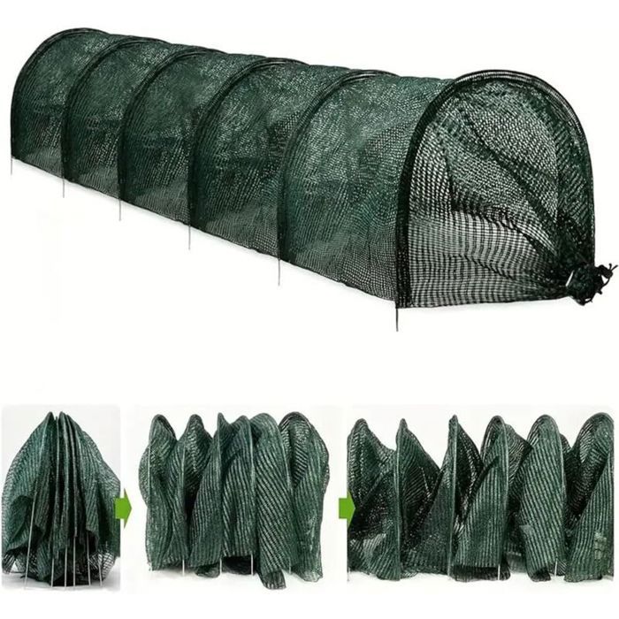Tunnel de Croissance Pliable Réutilisable Réseau des plantes de serre Tunnel pour Couvrir Les Jardin Légumes und Tomate Contre L