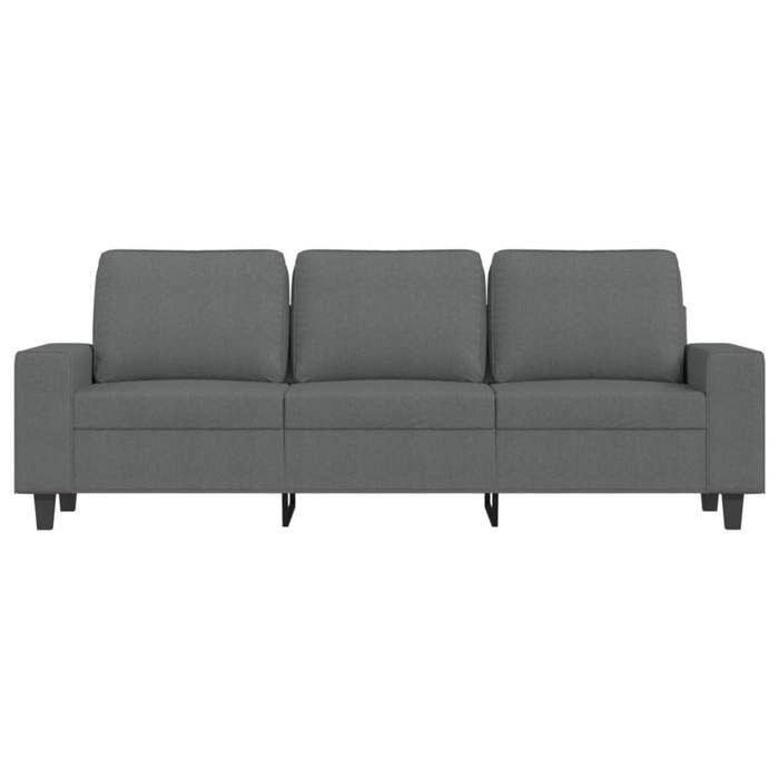 Gris SOFA - PHSH - Canapé avec 3 places - contemporain - Gris foncé 180 cm tissu - C1732