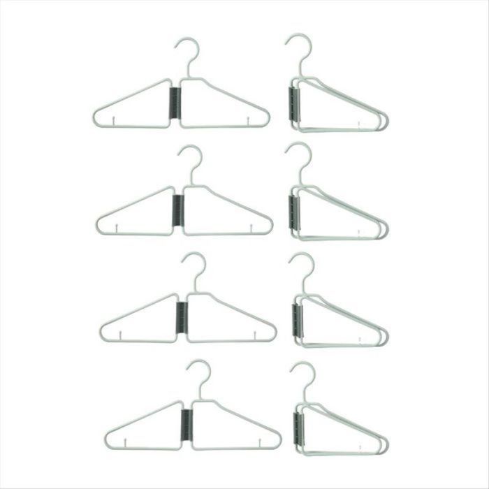 Cintres Pliables 8 Pièces Cintres Pliables en Plastique Cintre Pliant Portable Cintres de Voyage Pliables (Vert) Vert