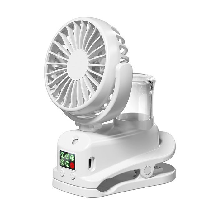 Ventilateur à pince brumisateur - Belle commode - Brumisateur intégré