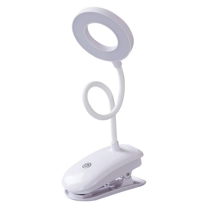 Lampe lecture LED 3 niveaux tactile clip USB intensité variable pour lit enfant