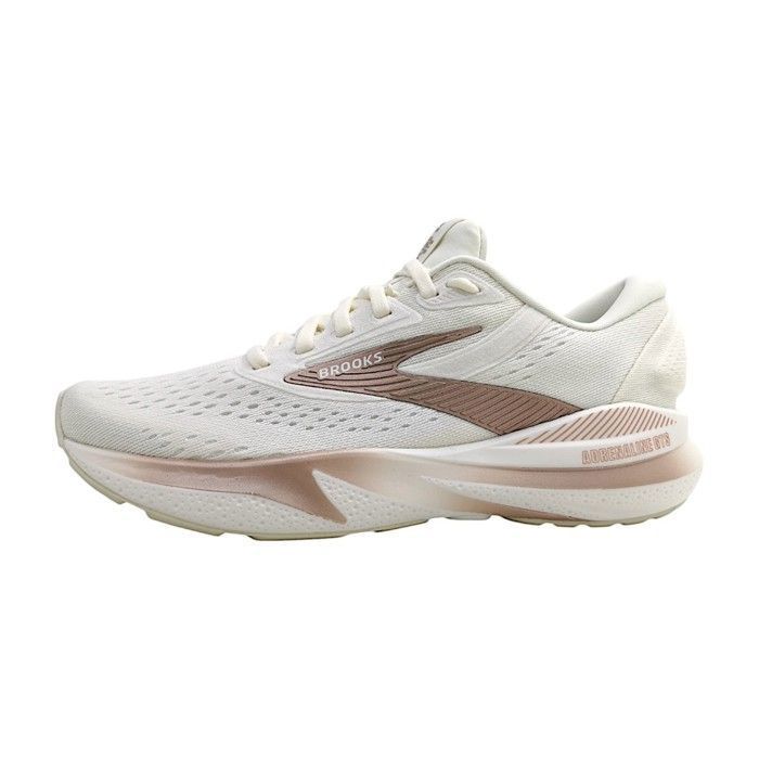 Femmes Brooks Chaussure de course Adrenalin GTS 24 Textile Lacets Plat - noix de coco/or rose 181