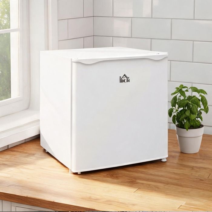 Mini congélateur compact 35 L acier blanc température réglable -14 à -24 °C