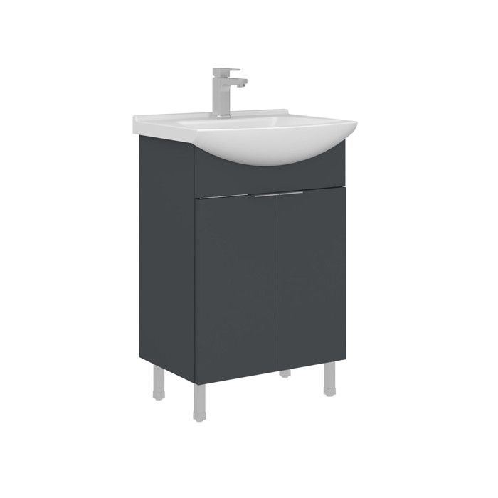Meuble Vasque Purus 55 - 55 x 50 x 83 cm - Matte Anthracite