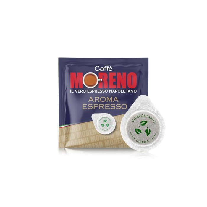 Lot de 150 dosettes ESE expresso goût intense - Espresso Napoletano - Faible teneur en acide - Espresso Bar - Végan - Disque