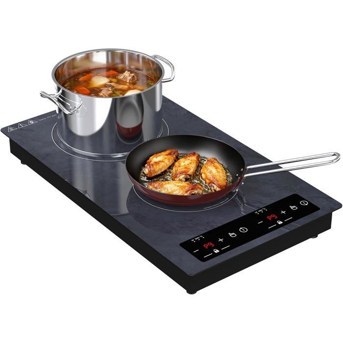 WABK Plaque Induction 2 Feux 3000W
