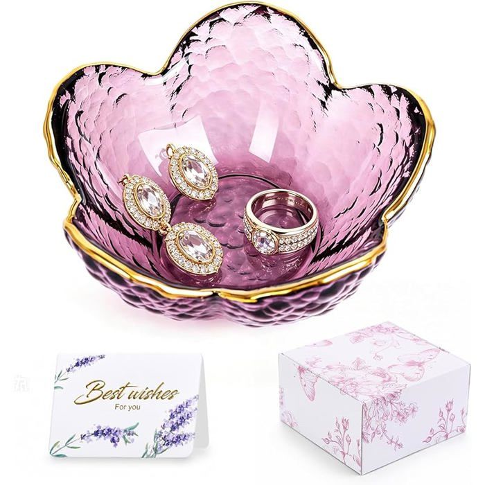 Coffret Cadeau Femme Unique Pteau de Bijoux Décoratif avec Rangement pour Anneaux Colliers Decoration Maison Dec COFFRET THEMATIQUE
