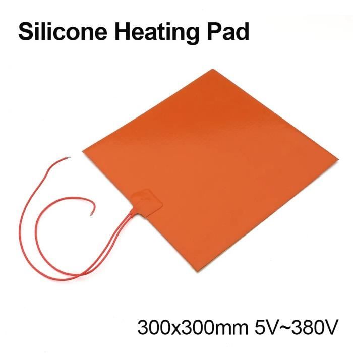 Coussin Chauffant En Silicone 220V 200W Pour Imprimante 3D - Chauffage Rapide, Isolation Haute Performance, Facile à Installer