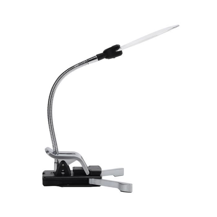 ESTINK Loupe à lumière froide LED lumière froide hauteur réglable 8X ESTINK Loupe à lumière froide LED lumière froide hauteur réglable 8X
