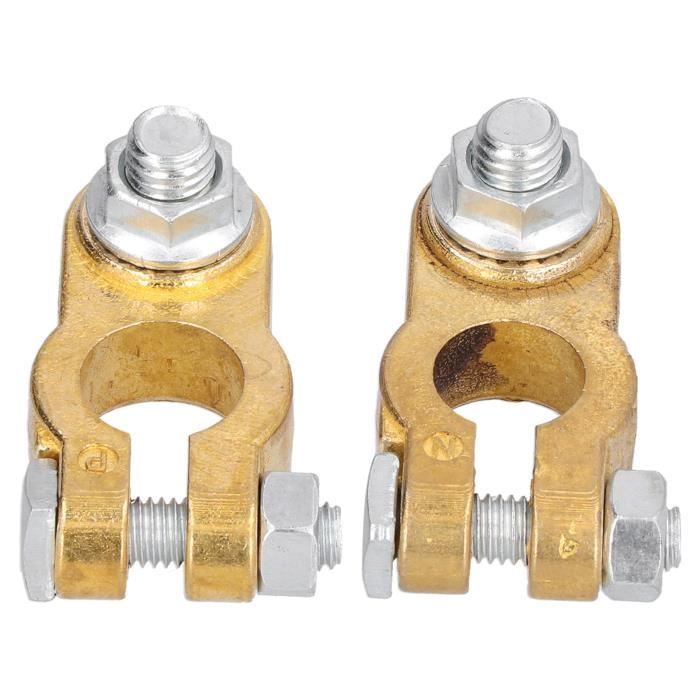 Bornes De Batterie SAE Vers JIS En Laiton - 1 Paire Positive/négative, Pour Voiture, Camion, Bateau