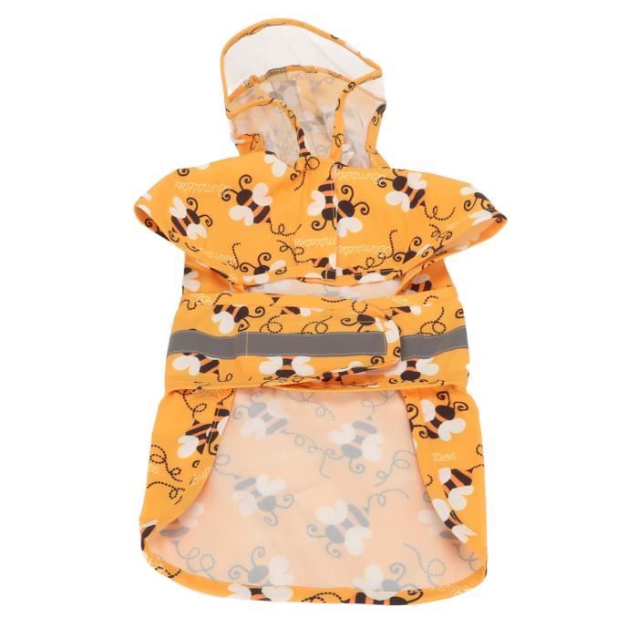 Comparer les prix de Atyhao Manteau de pluie pour chien Manteau imperméable réfléchissant et respirant pour chien, léger, motif animalerie panier 10697