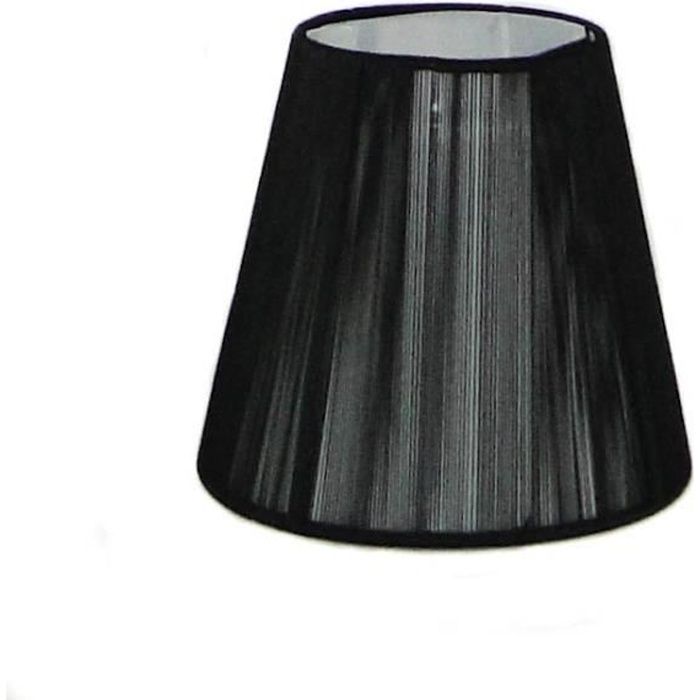 Abat jour joli et modernesandraabat jour d'un très beau rendu et de surcroit très rapide à monter, ambiance très tamisée cependant du fait du coloris sans nymö. Abat Jour Noir Cdiscount Maison