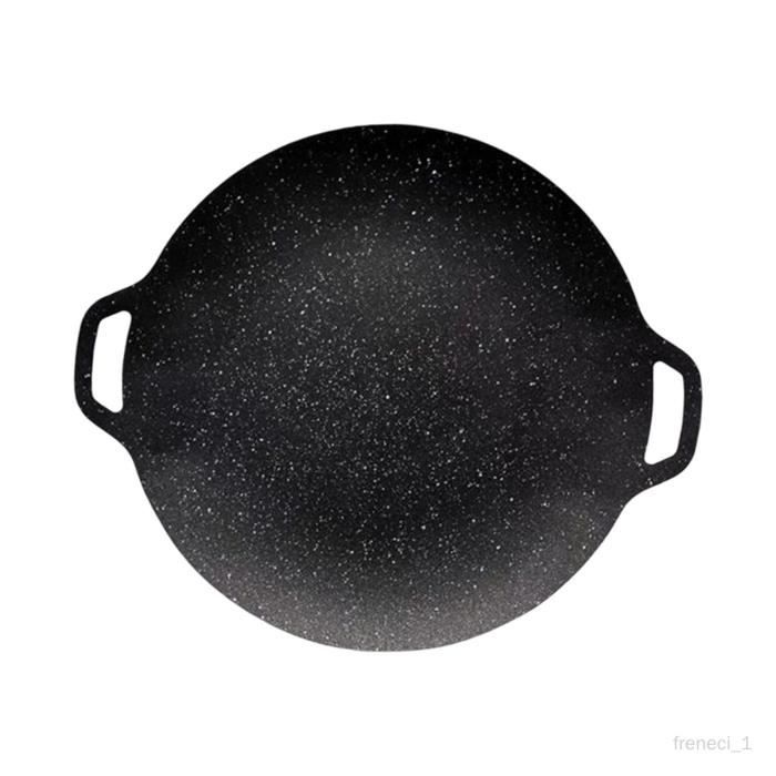 TODAY Poêle à Griller Coréenne En Fonte 30 Cm - Antiadhésive, Idéale Pour Barbecue, BBQ Porc, Crêpes Et Viandes