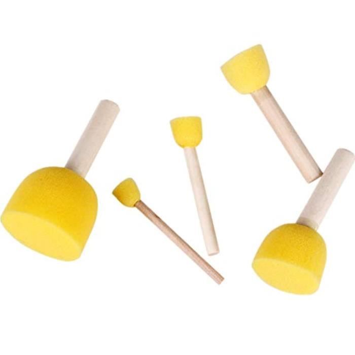 16 Pcs Brosse À Spatula Éponge Enfant Éponges De Peinture Pour Enfants 16 Pcs Brosse À Spatula Éponge Enfant Éponges De Peinture Pour Enfants