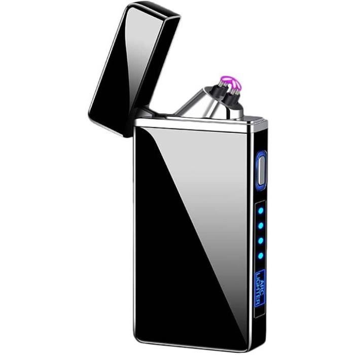 BRIQUET ÉLECTRONIQUE USB à double arc électrique - Noir - Pearl EUR 19,94 - FR