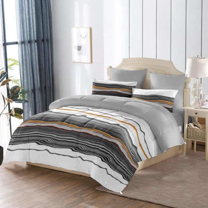 Fanny & Céline Couette Chaude 600 GSM 220x240cm Ultra Gonflant Douceur Extrême Ming19-195