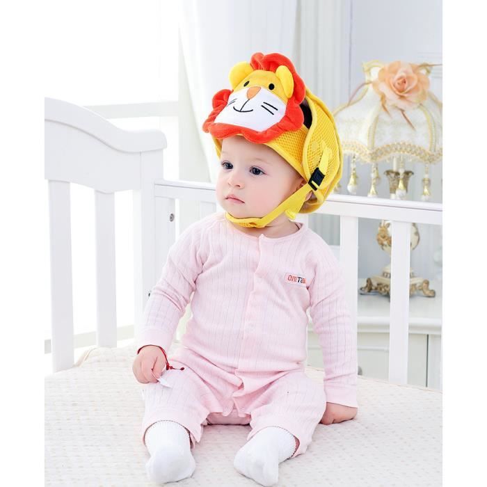 Lion Casque Bebe Anti Chute Bonnet Bebe De Securite Tour 42 62cm Ajustable Cdiscount Puericulture Eveil Bebe