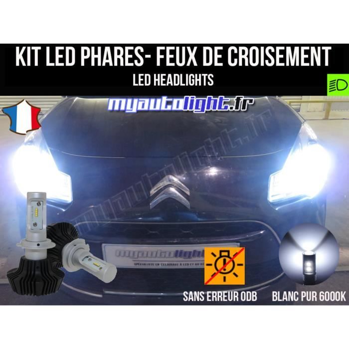 Kit Ampoules de phares à LED H7 Haute Performance pour CITROEN C3 2