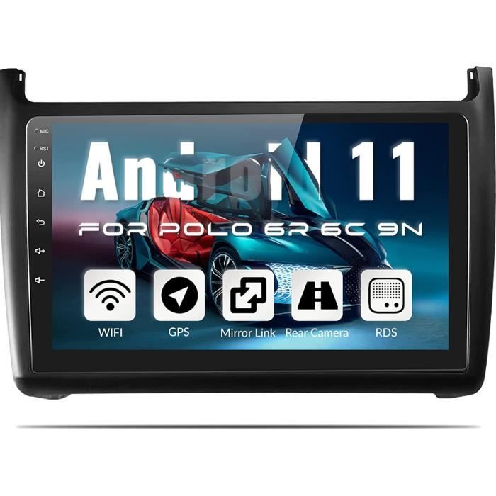 Android 11 Autoradio pour VW Polo 6R 6C 9N 2008-2015, 9 HD écran Double  Din Bluetooth avec GPS EQ Support FM RDS SWC + Caméra A99 - Cdiscount Auto