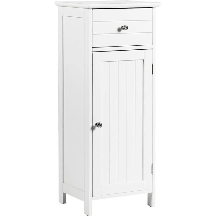 Armoire De Toilette Murale Avec Miroir - 2 Portes, 2 Étagères, Blanc, MDF, 56x13x58 Cm (Salle De Bain)