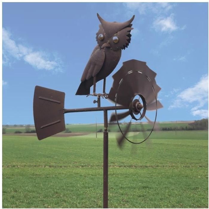 grande eolienne tuteur porte plante girouette hibou chouette 151 cm yaa 223 girouette bis cdiscount jeux jouets