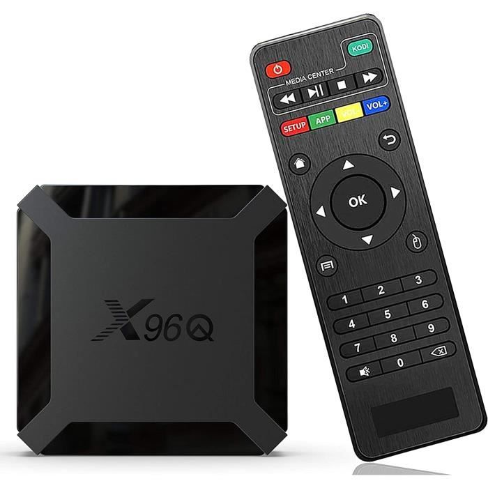 Box TV Android 10.0 - X96Q Mini - 2GO RAM - 16GO ROM - WiFi 2.4G - 4K HD - H313 CPU Cortex A53