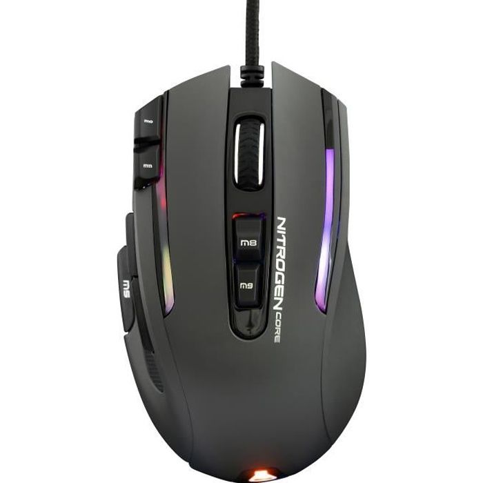 THE G-LAB KULT-NITRO-CORE Souris Gaming RGB – 10000 DPI – Programmable – Grise