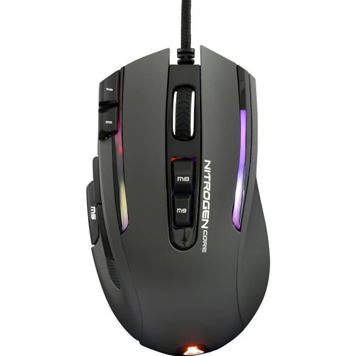 THE G-LAB KULT-NITRO-CORE Souris Gaming RGB - 10000 DPI - Programmable - Grise