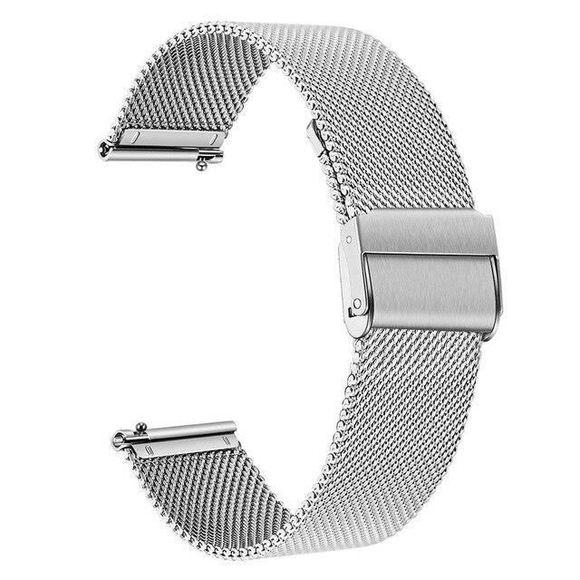 Bracelet en acier inoxydable, , pour Fossil Gen 5 Carlyle HR-Julianna HR,  pour Fossil Sport 43MM - Style 2 Silver 22MM -CZ14101 , - Achat/vente  montre - Cdiscount