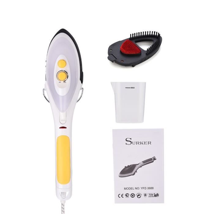 Fer /à Repasser Portable D/éfroisseur Vapeur /À Main 1200W D/ébit De Vapeur R/églable pour V/êtements Diff/érents B R/échauffage Rapide pour Maison//Voyage Machine /à Repasser Automatiquement 280ml