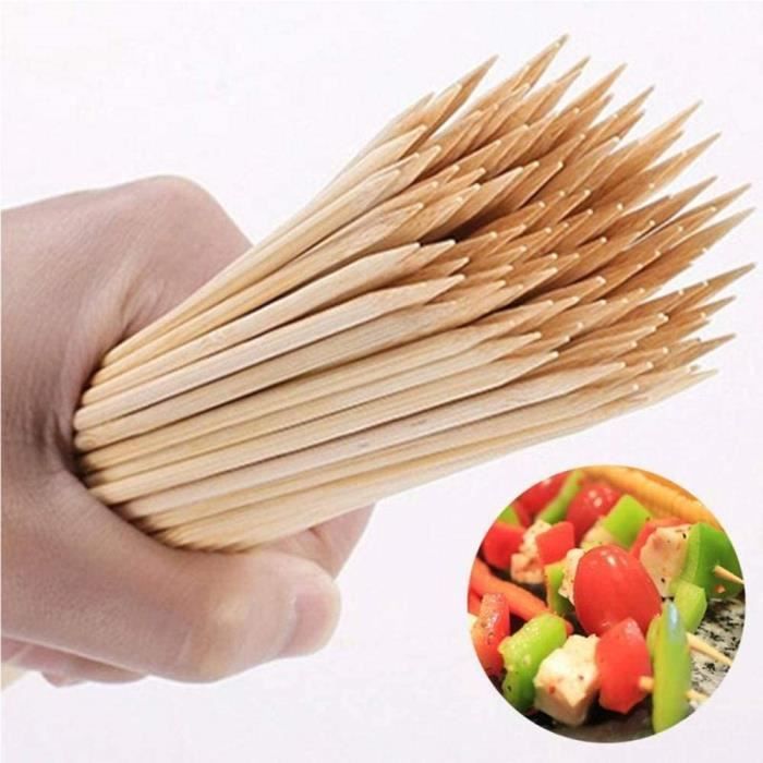 Sellaviva Lot De 80 Brochettes En Bois De Bambou 30 Cm