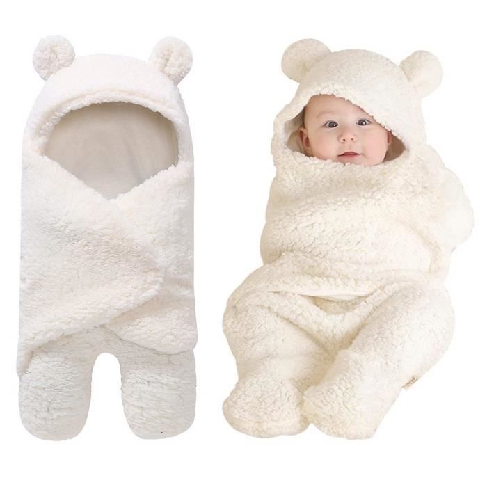 Yinuoday Couverture A Capuche Pour Nouveau Ne En Peluche En Coton Pour Bebe Garcon Et Fille Cdiscount Puericulture Eveil Bebe