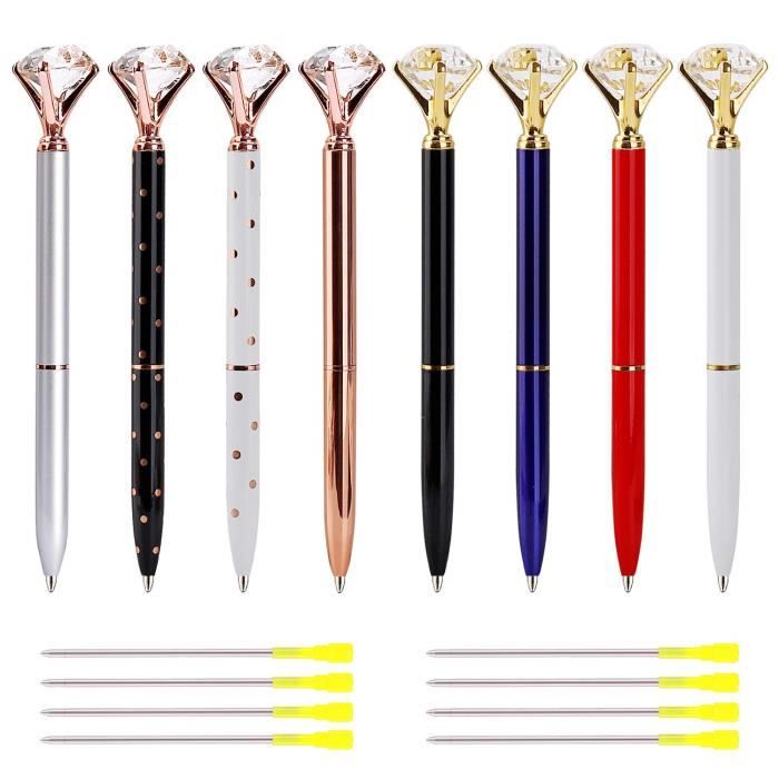 Lot De 5 Stylos 3-en-1 Avec Stylet Et Lampe LED - Encre Noire Et Blanche, Marque Zaplyte