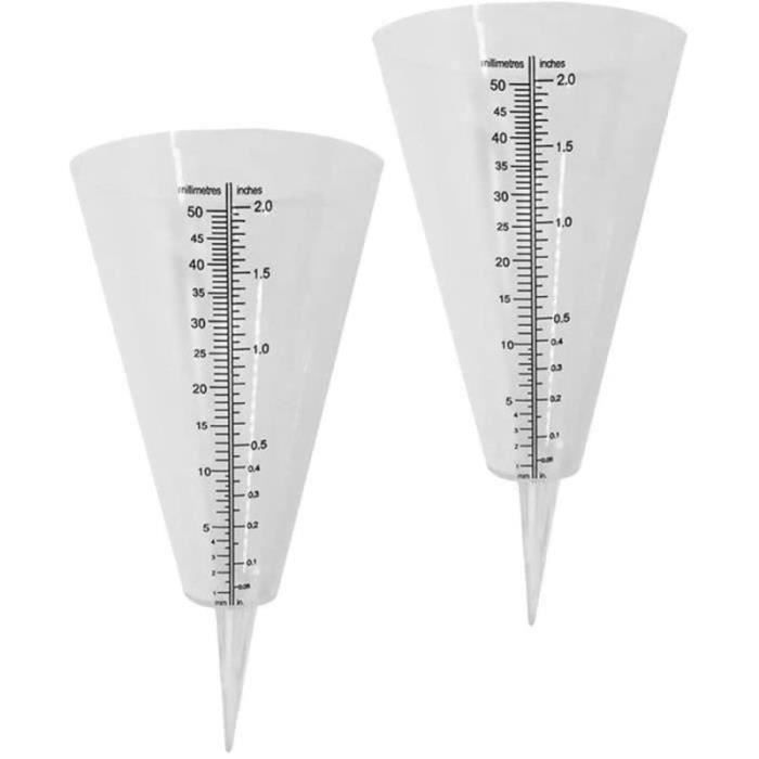 4 Pièces Pluviomètre Verre Remplacement Tube Pluie Jauge Tube à Essai