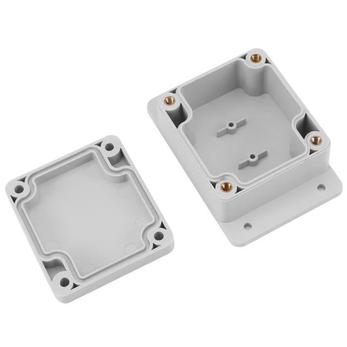 Boîtier électrique étanche ABS IP65 - 100x150x70mm, Blanc - Pour Installation Extérieure, Prises, Disjoncteurs
