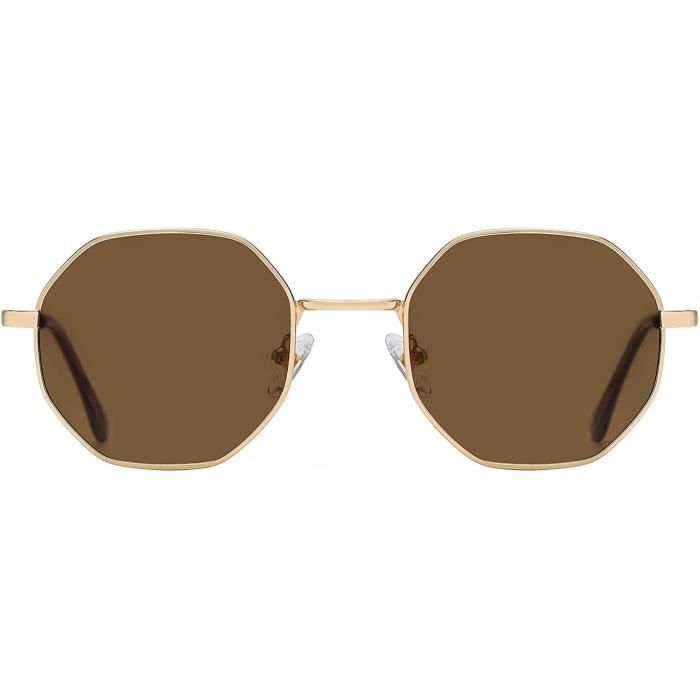 Lunette de soleil octogonale homme discount