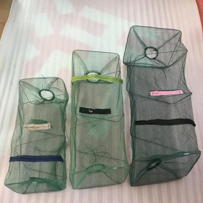 45 cm Filet Pour Pêche À La Crevette,piège Manuel Pliant Avec Mailles Pour Pêcher Crabes