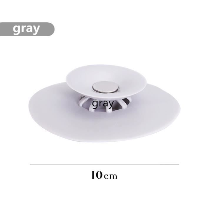 Silicone étanche Lot De 2 Bouchons De Vidange En Silicone - Universel Pour Baignoire, Évier, Douche - Avec Poignée Accessoire Plomberie Caoutchouc