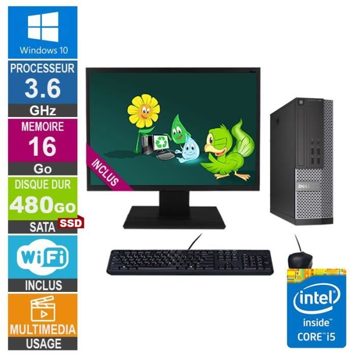 Acheter PC Dell 7020 SFF i5-4570 3.60GHz 16Go/480Go SSD Wifi W10 + Ecran 22 Reconditionné - 401,29 € PC Dell 7020 SFF i5-4570 3.60GHz 16Go/480Go SSD Wifi W10 + Ecran 22 Reconditionné - Dell reconditionné disponible sur Cdiscount Seconde Vie