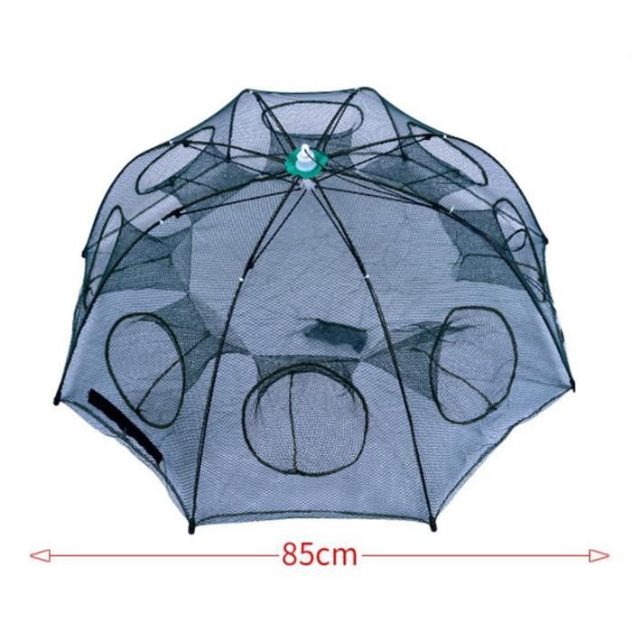 Filet de pêche à mailles pliantes en nylon, piège à appâts 60cm