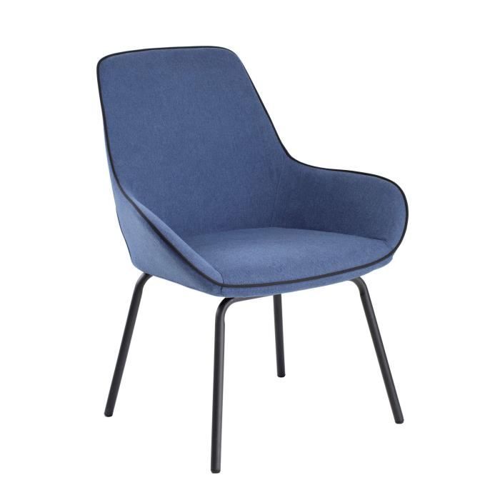 Dmora Chaise de bureau Mackay Chaises de salle dattente de bureau Chaise de salle dattente ergonomique 66x59h90 cm Bleu Dmora Chaise de bureau Mackay Chaises de salle dattente de bureau Chaise de salle dattente ergonomique 66x59h90 cm Bleu