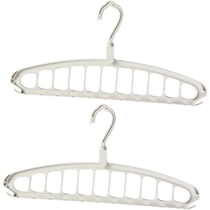 Crochet Rotatif 360° Pour Tringle De Placard - 4 Crochets - Organisateur Pour Ceintures, écharpes, Cravates, Sacs - Matériau ABS