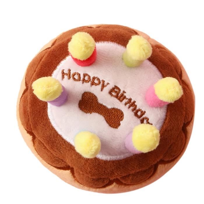 1pc chiot joli dessin animé peluche chien molaire jouet joyeux 