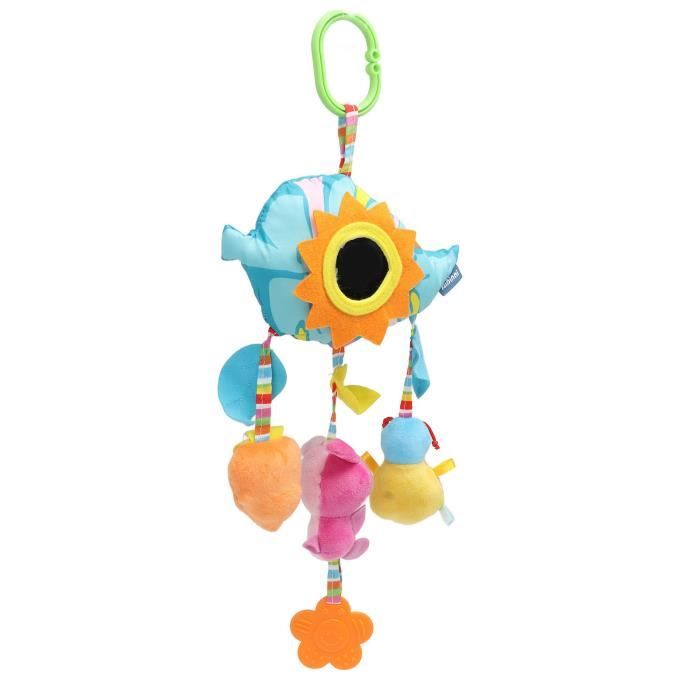 Jouets Suspension Poussette 4 Pièces - Hochets Animaux Avec Sons Pour Bébé 0-12 Mois