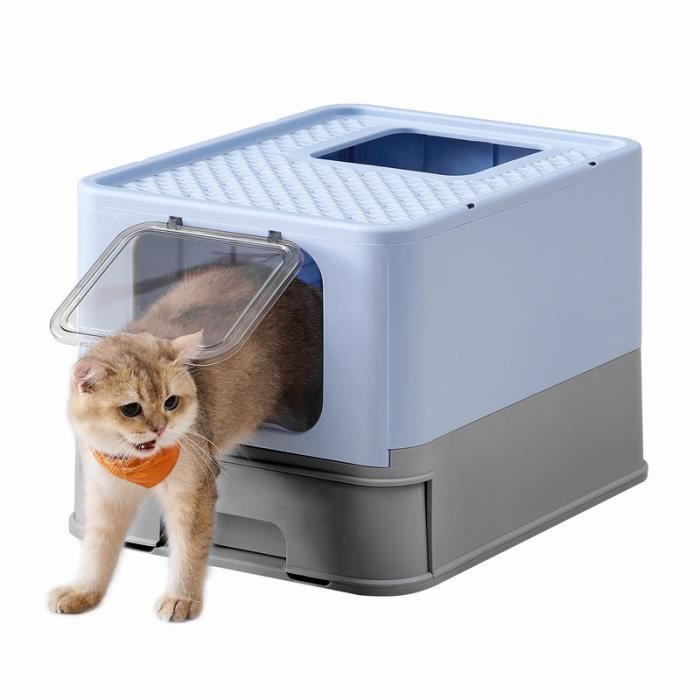 Comparer les prix de Bac à Litière Fermé pour Chat - Marque - Modèle - Plateau Amovible - Pelle - Large